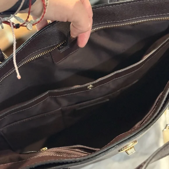 Coach Oxblood Leather Tote - Picture 4 of 9